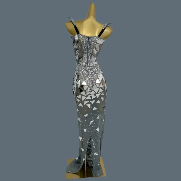 Women's Sparkly Rhinestone Bodycon Sequins Evening Gown Classic Ball Dress for Birthday Dinner Party Luxury Dress Huijingpian - Image 4