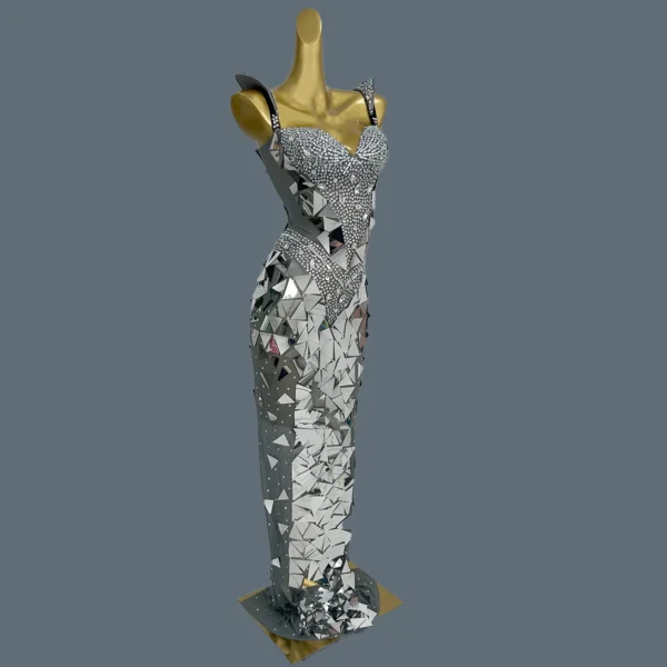 Women's Sparkly Rhinestone Bodycon Sequins Evening Gown Classic Ball Dress for Birthday Dinner Party Luxury Dress Huijingpian - Image 5