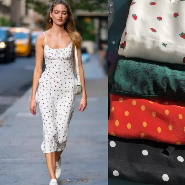Real Silk French Style Classic Polka Dot Sling Dress Drawstring Tie Sand Wash Silk Strap Dress Sexy Dress for Women 2025 - Image 6