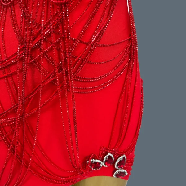 Sparkly Rhinestone Chains Elegant Short Dress for Women Nightclub Birthday Celebrate Party High-end Evening Mini Dress Xiatian - Image 8