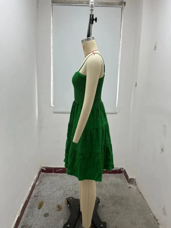 Women's Summer camisole vest mini dress sleeveless flowing A-line short dress - Image 11