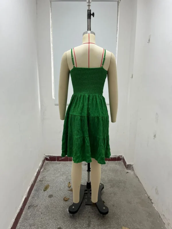 Women's Summer camisole vest mini dress sleeveless flowing A-line short dress - Image 10