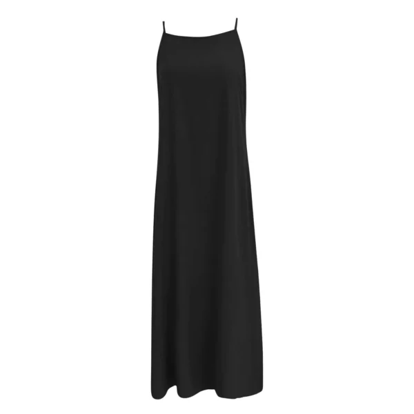 Dresses For Formal Occasions Women'S Fashion Casual Split Strap Dress Solid Color Boho Long Dresses Vestidos Verano Moda 2024 - Image 5